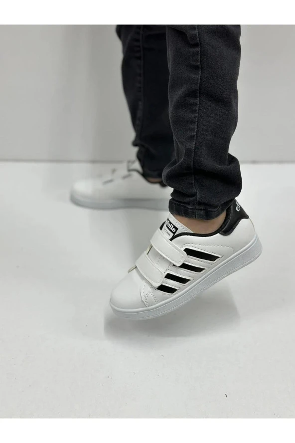 Modatalika Çocuk Çizgili Cırtlı Spor Ve Günlük Ayakkabı - 6