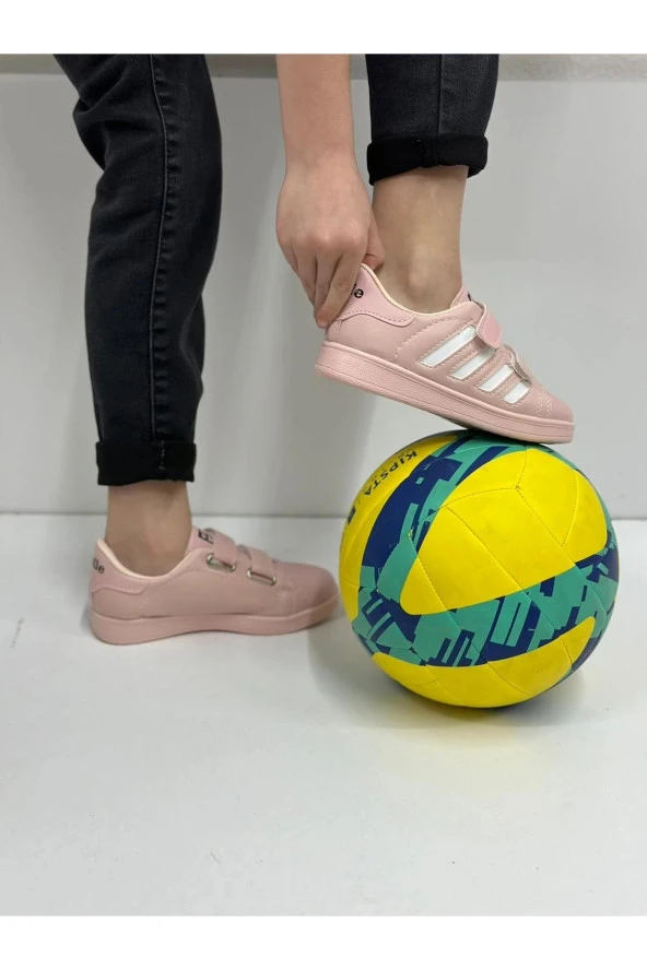 Modatalika Çocuk Çizgili Cırtlı Spor Ve Günlük Ayakkabı - 9