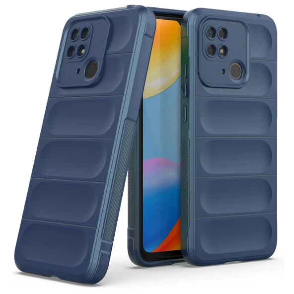 Xiaomi Redmi 10C / Poco C40 Kılıf Optimum Lens Çerçeveli Silikon Kapak - 7