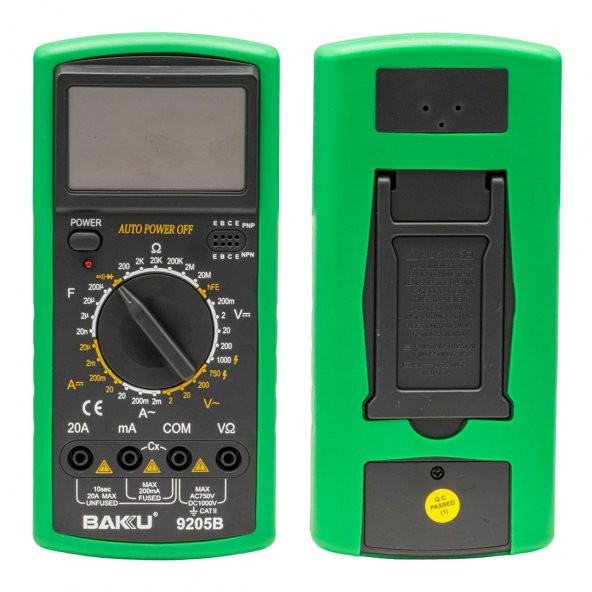 BAKU BK-9205B MULTİMETRE DİJİTAL ÖLÇÜ ALETİ - 2
