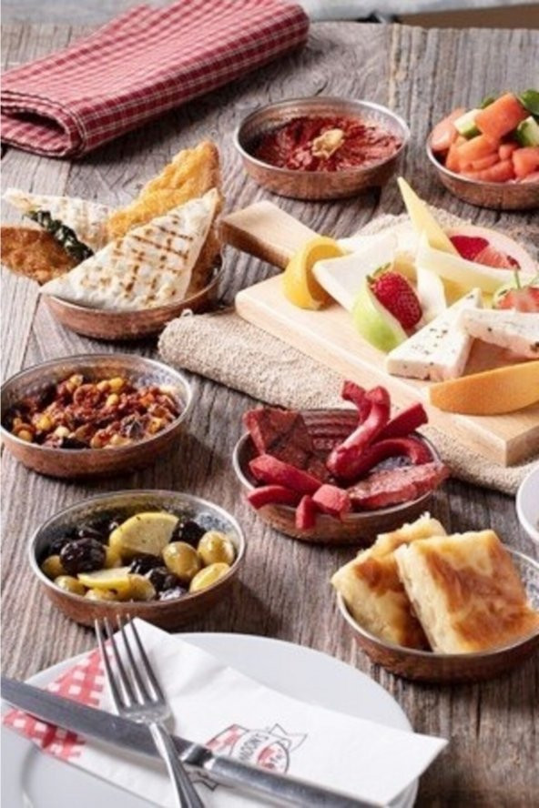 Bakır Çerezlik Kahvaltılık Reçellik Sosluk Meze Kase - 1