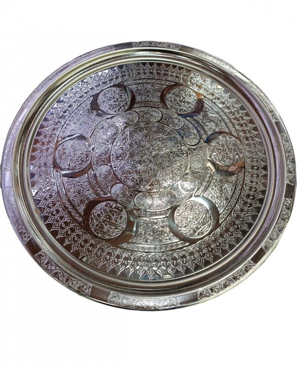 45 Cm İşlemeli Tepsi - 1