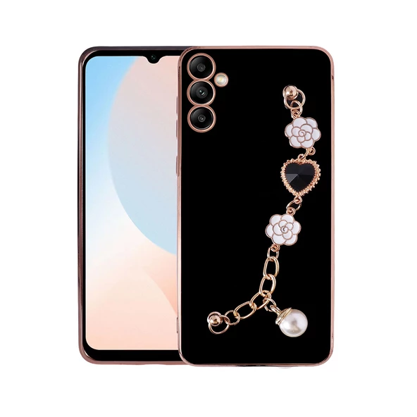 Galaxy A14 Kılıf El Tutamaçlı Kamera Korumalı Zore Taka Silikon Kılıf - Resim 5