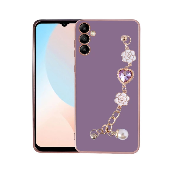 Galaxy A14 Kılıf El Tutamaçlı Kamera Korumalı Zore Taka Silikon Kılıf - Resim 3