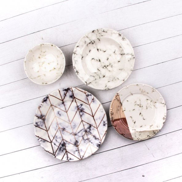 Tulu Liana 24 Parça 6 Kişilik Yemek Takımı - Resim 1