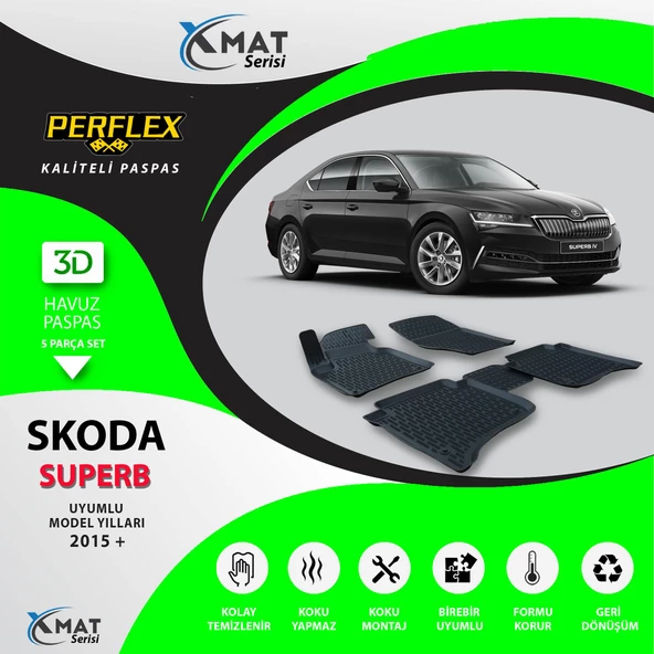 Perflex Paspas 3D Havuzlu X-Mat Superb 2015+