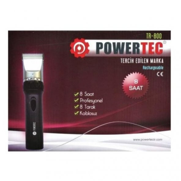 Powertec TR-800 Saç ve Sakal Kesme Makinesi - 1