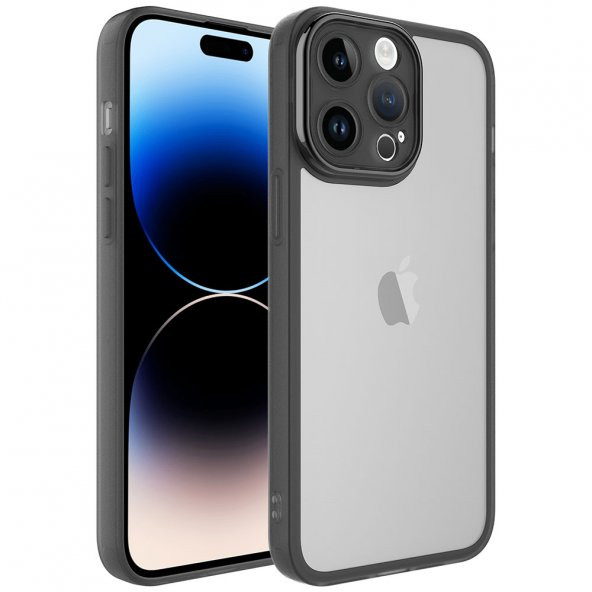Apple iPhone 14 Pro Max Kılıf Kamera Korumalı Transparan Zore Post Kılıf