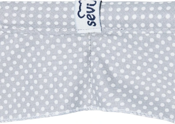 Sevi Bebe Anne Emzirme Örtüsü Önlüğü GriPuanlı - Resim 2