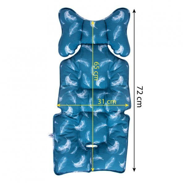 Sevi Bebe Puset ve Oto Koltuğu Minderi - Tüy Desen - 4