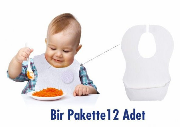 Sevi Bebe Kullan At Mama Önlüğü (12 Adet)