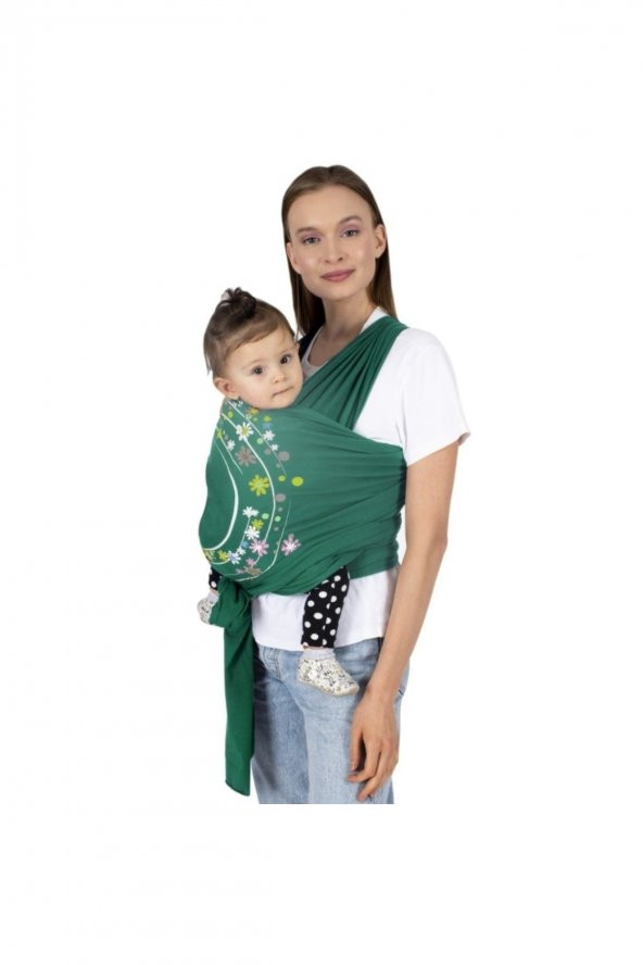 Bebek Taşıma Şalı Sling Art-562 Turkuaz - 3