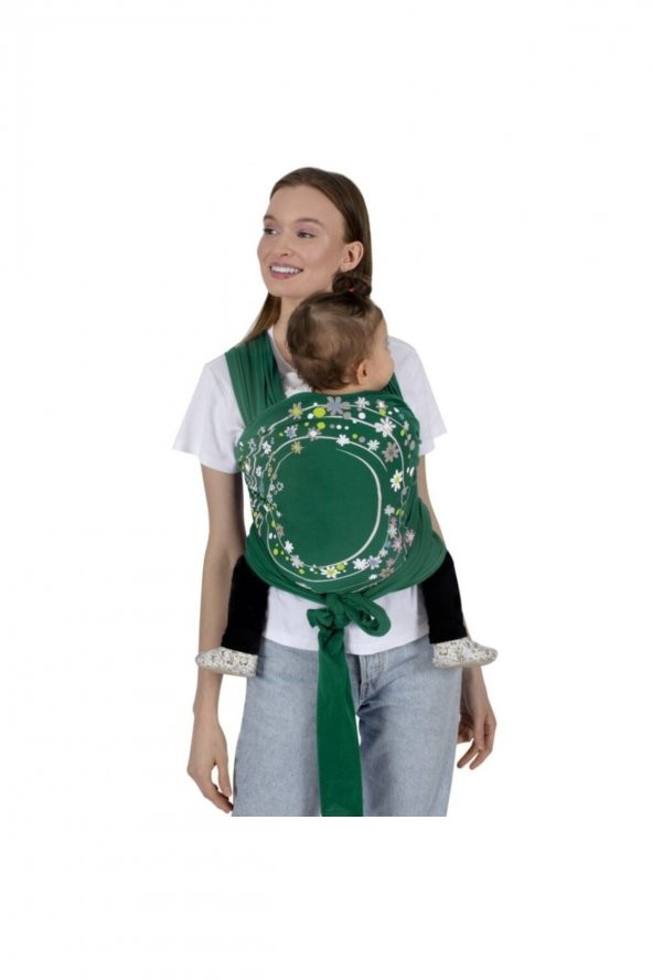 Bebek Taşıma Şalı Sling Art-562 Turkuaz - 2
