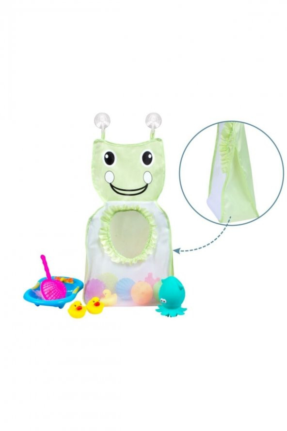 Sevi Bebe Banyo Oyuncak Torbası Kurbağa - Resim 3