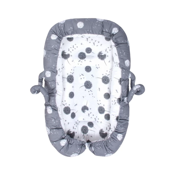 Sevi Bebe Anne Yanı Bebek Reflü Yatağı Uç Uç Desen - Resim 2