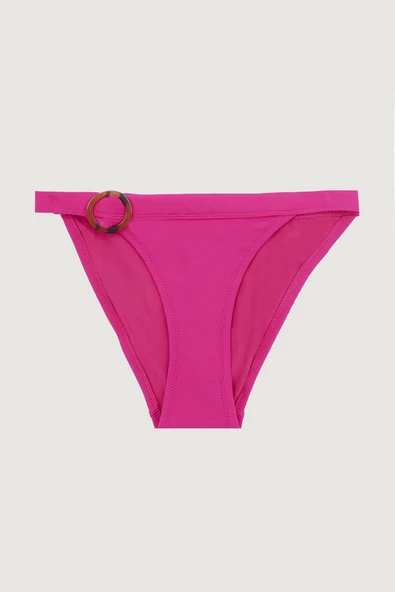 Fuşya Halka Detaylı Tek Alt Bikini