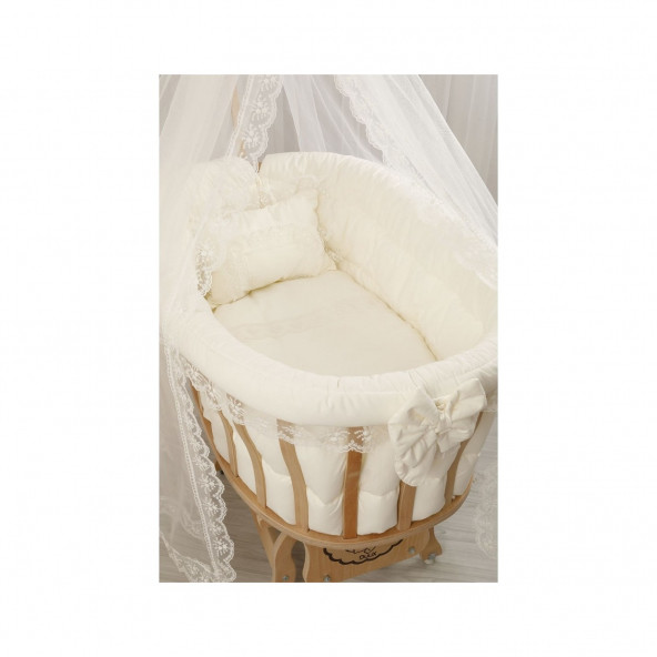 Duux Naturel Sepet Sallanır Beşik-Uyku Setli Krem - 2