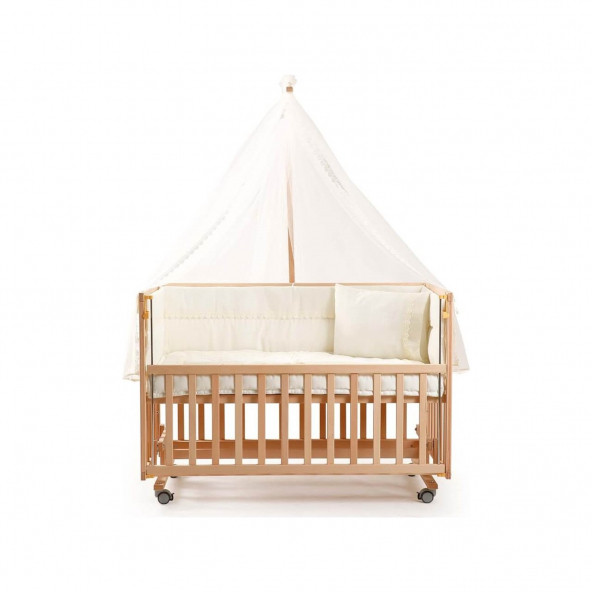 Duux Dada Anne Yanı Beşik 60X120 cm Naturel ve Uyku Seti - 2