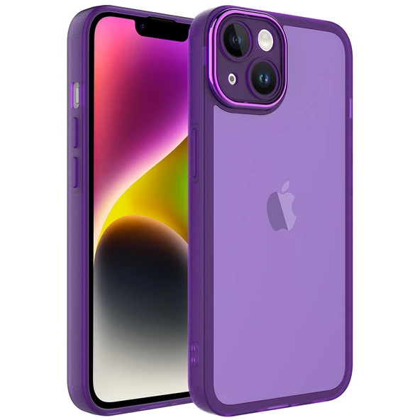 Apple iPhone 13 Kılıf Kamera Korumalı Transparan Zore Post Kılıf - Resim 3