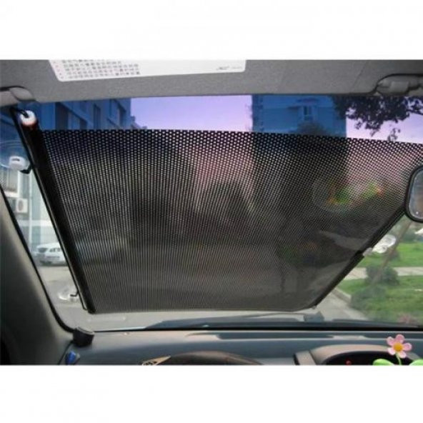 Coofbe Araç Güneşlik Otomatik Geri Çekilebilir 50x125cm Araç Ön Cam Güneşlik Katlanabilir Araç Oto Ön Cam Güneşlik - 2
