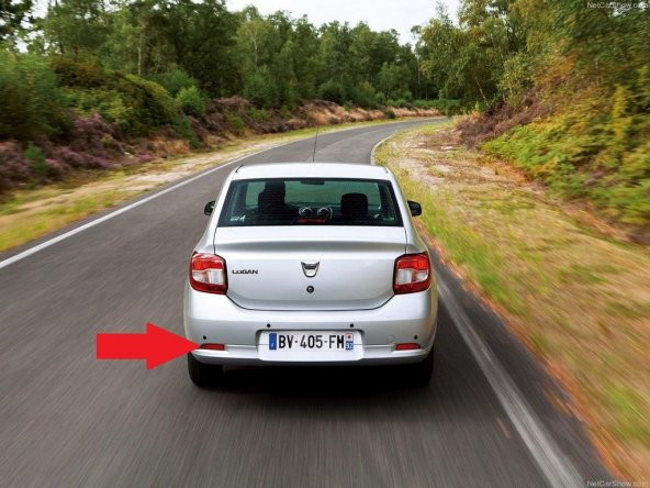 Dacia Logan Arka Sol Tampon Reflektörü 8200751779 - 2