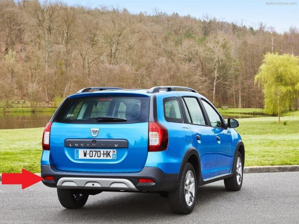 Dacia Logan Arka Sol Tampon Reflektörü 8200751779 - 4