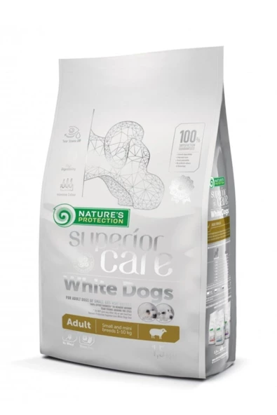 Nature's Protection Superıor Care Beyaz Köpekler Kuzu Erişkin Küçük ve Mini Irklar 1,5 kg