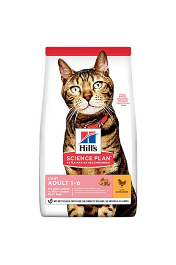 Hills Light Chicken Tavuk Düşük Kalorili Kuru Kedi Maması 3 Kg