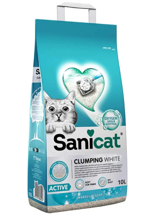 Sanicat Active Marsilya Sabunu Kokulu Topaklanan Kedi Kumu 10 Litre