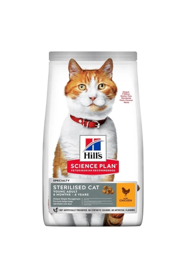 Hills Adult Tavuklu Kısırlaştırılmış Yetişkin Kedi Maması 3 Kg