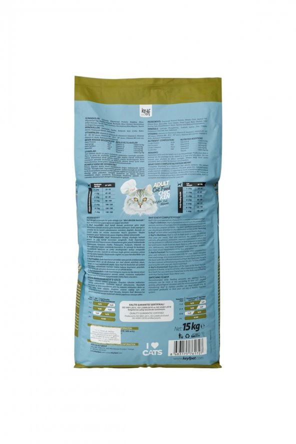 Keyf Tavuklu Kedi Maması 15 Kg - 2