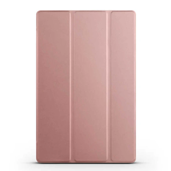 Huawei MatePad SE 10.4 Zore Smart Cover Standlı 1-1 Kılıf  Rose Gold