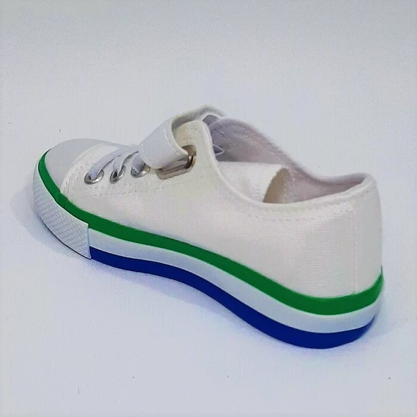 Fiyra 9002 Beyaz Keten Sneaker Cırtlı Çocuk Spor Ayakkabı - 6