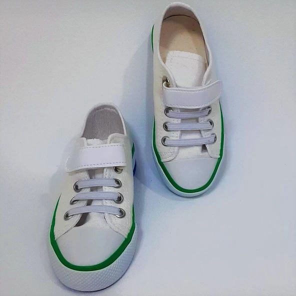 Fiyra 9002 Beyaz Keten Sneaker Cırtlı Çocuk Spor Ayakkabı - 3