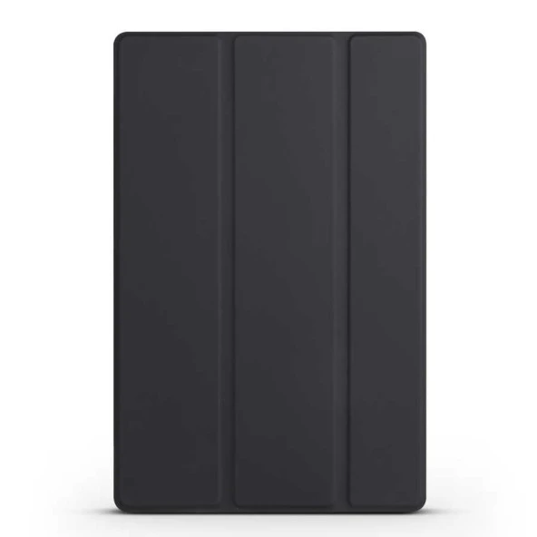 Samsung Galaxy Tab A8 10.5 SM-X200 (2021) Zore Smart Cover Standlı 1-1 Kılıf  Siyah