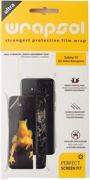 Wrapsol Samsung Galaxy S9 Ön-Arka Jelatin Tam Koruma(Outlet) - Resim 2