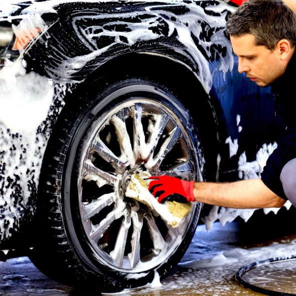 İNTERWAX CİLALI OTO ŞAMPUANI 1 LT & İNTERWAX POWER FORMULA OTO YIKAMA SÜNGERİ - 2