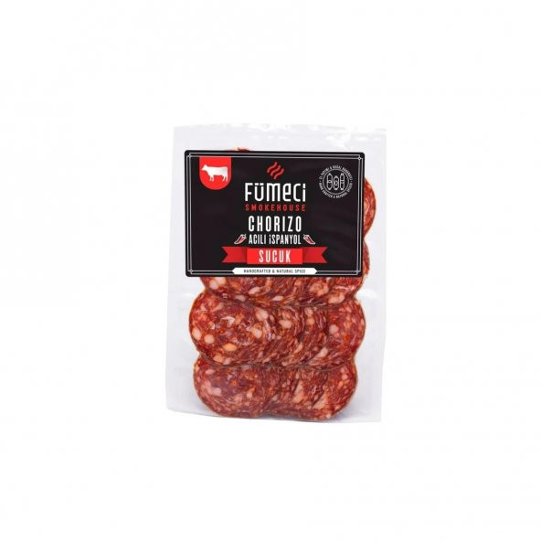 Fümeci Smokehouse 100 Dana Fermente İspanyol Sucuk Acılı Chorizo 1000 g ℮