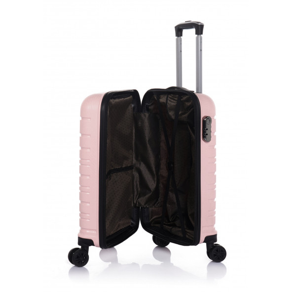 Hotowa Gold PP Valiz 8010 Pembe TSA Kilitli Kabin Boy - 4
