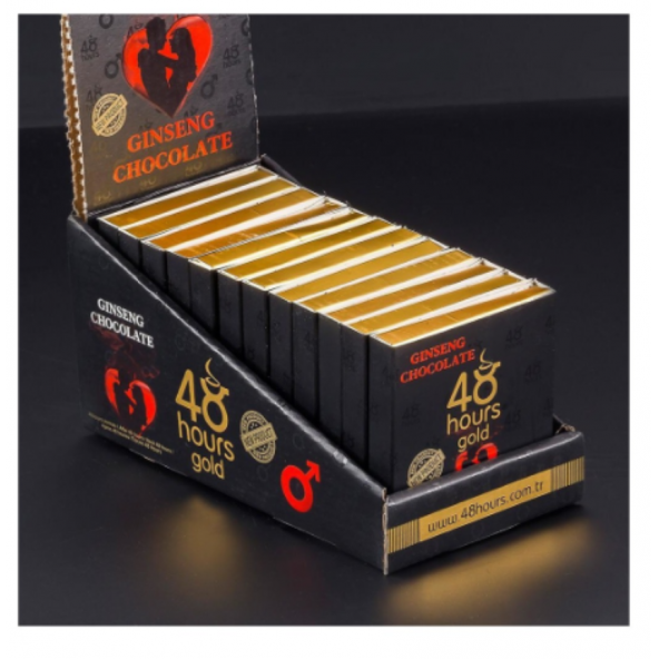 4 Adet 48 Hours Gold Ginseng Çikolata & 4 Adet Nitromax Ginseng Çikolata Gizli - Resim 2