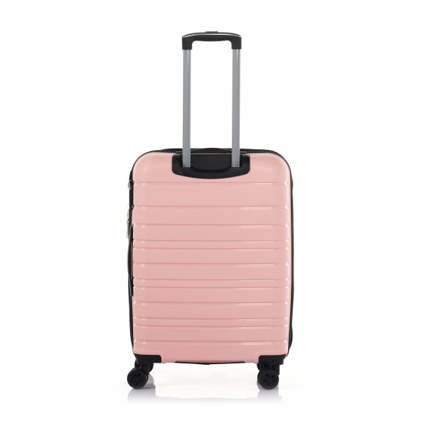 Hotowa Gold PP Valiz 8010 Pembe TSA Kilitli Büyük Boy - 3