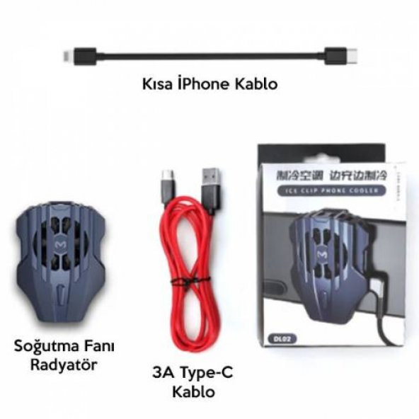 Polham Apple İphone 7,8,X,11,12 Seri Uyumlu Şarj Kablolu Fanlı Telefon Soğutucusu, PUBG Call OF Duty - 6