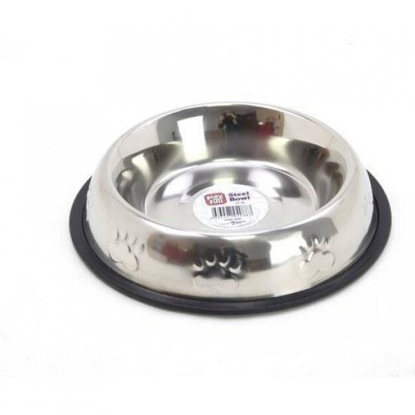 Playfull Desenli Çelik Mama ve Su Kabı 32OZ - 2