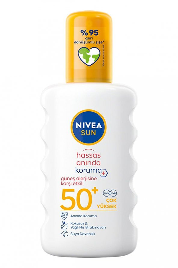 Nivea Sun Hassas Anında Koruma 50+F 200ml