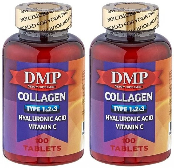 Dmp Kolajen Tip 1-2-3 2x100 Tablet Hyaluronik Asit Vitamin C Vitamini Collagen Hyarulonic Acid