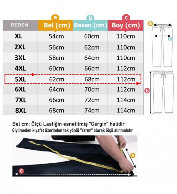 Kargo Cepli Büyük Beden Kot Jogger Pantolon Açık Mavi - 5