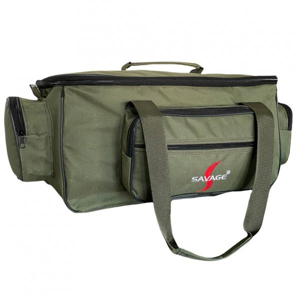 Çok Amaçlı Malzeme Çantası - Büyük - Haki - 35021 - Balıkçı Çantası - Seyahat Çantası - 3