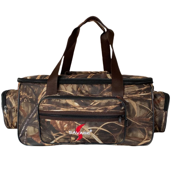 Çok Amaçlı Malzeme Çantası - Büyük - Saz Desen - 35021 - Balıkçı Çantası - Seyahat Çantası - 4