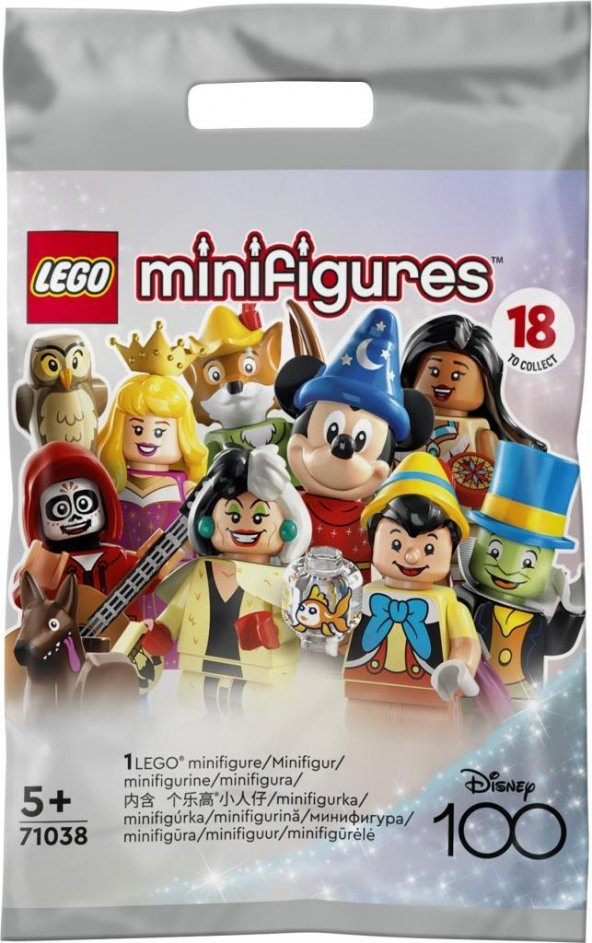 LEGO Minifigures 71038 Disney 100 Series : Gizemli Paket (1 Adet)