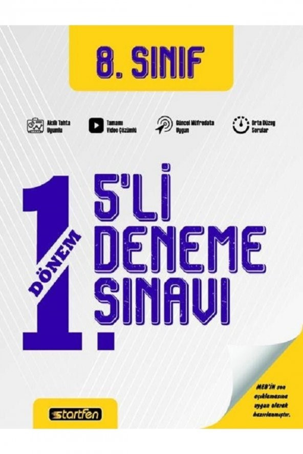 Tüm Dersler 1. Dönem 5li Genel Deneme Sınavı